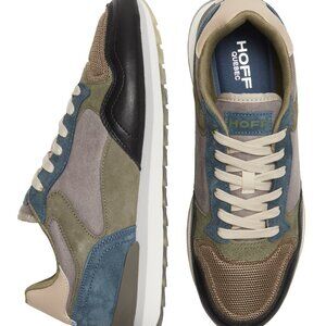 NEW Hoff USA Quebec Suede & Leather Lace-Up Sneaker SIZE 12